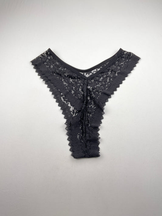Panti Negro Floral Variangis