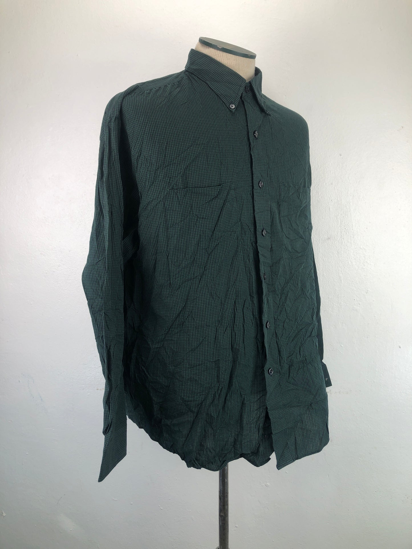 Camisa Verde De Cuadro Van Heusen