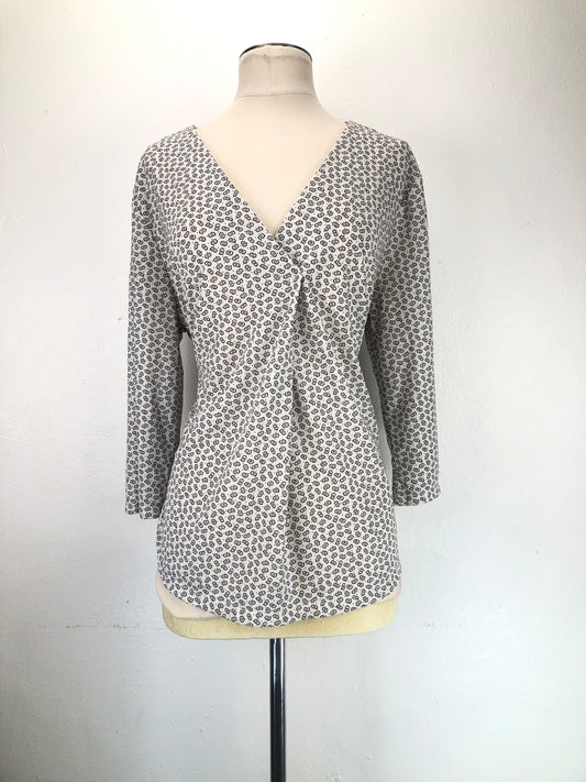 Blusa Blanco de Lunares Ann Taylor