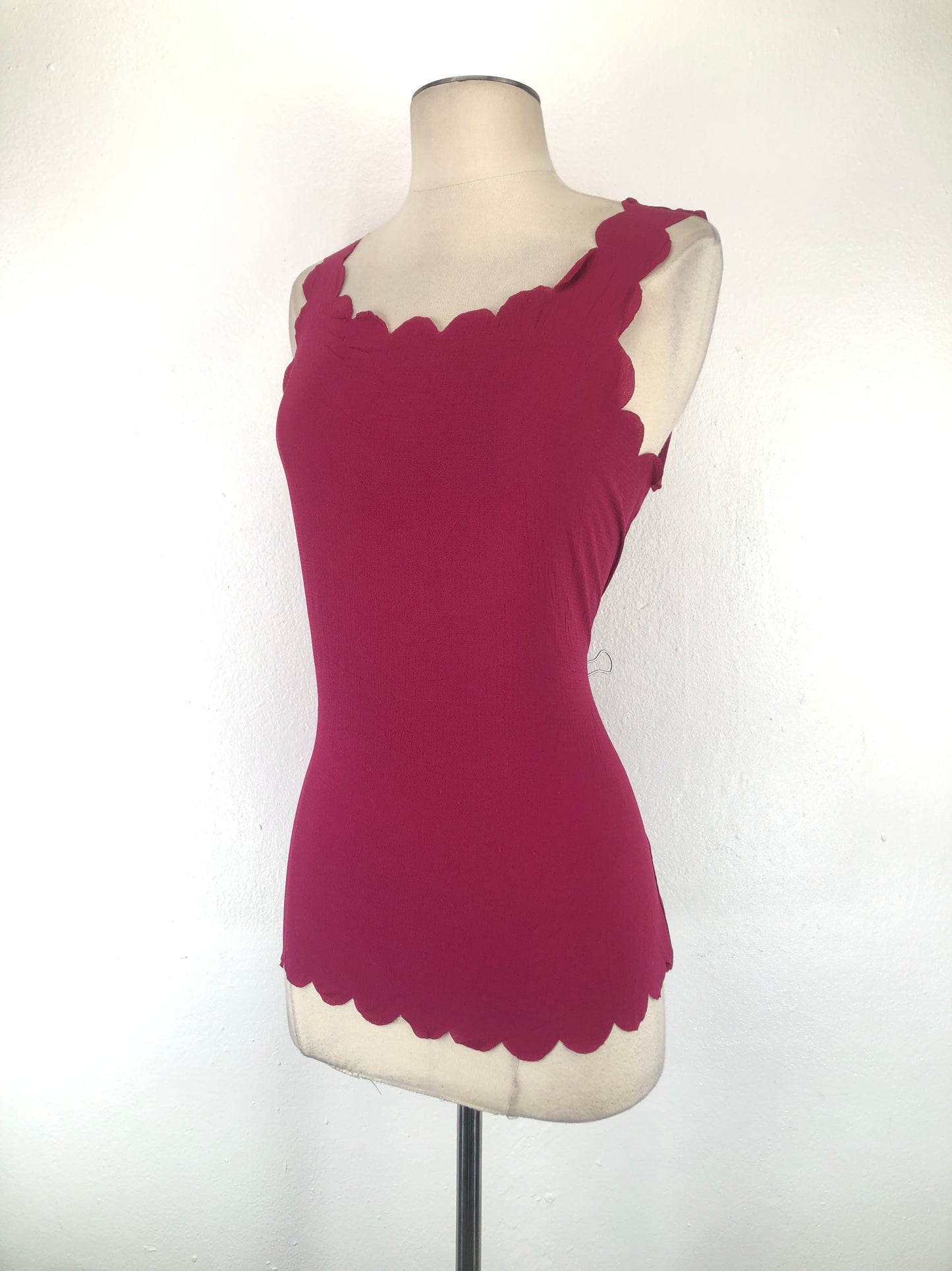 Blusa Rojo vino Elle