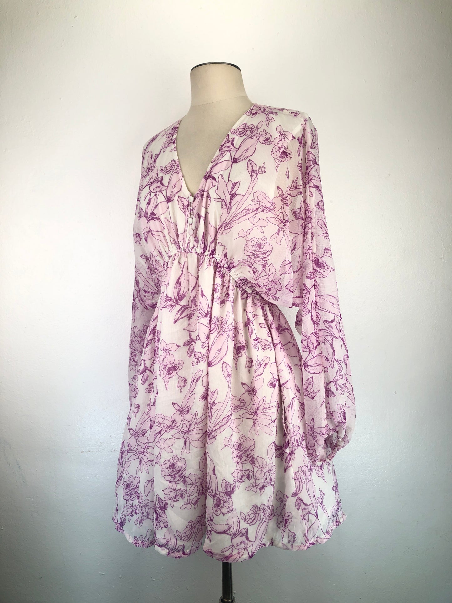 Vestido Morado De Flores A New Day