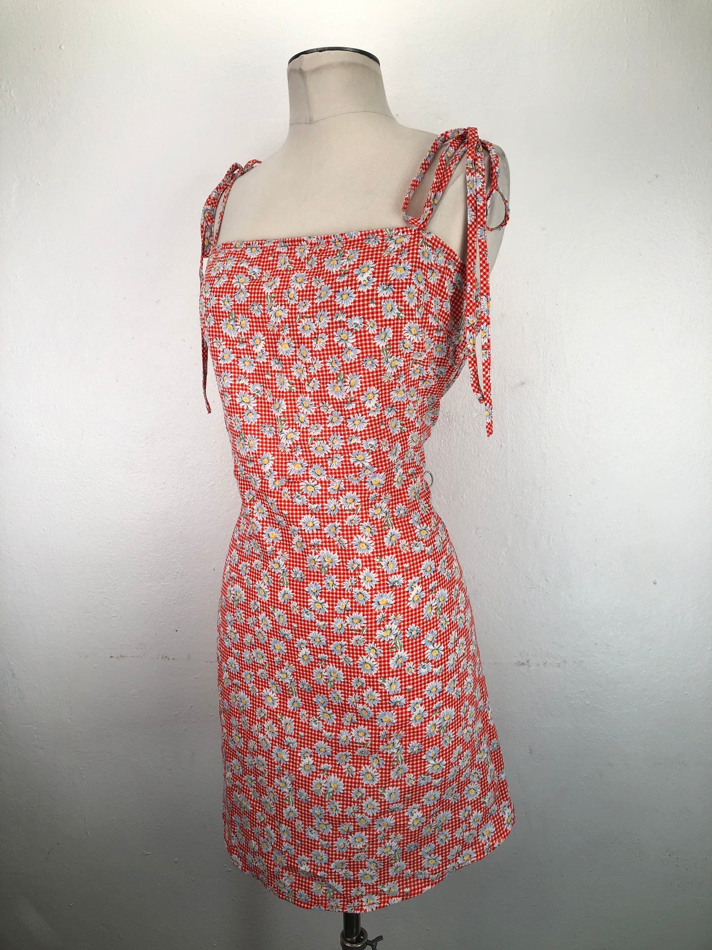 Vestido Naranja Floral Shein