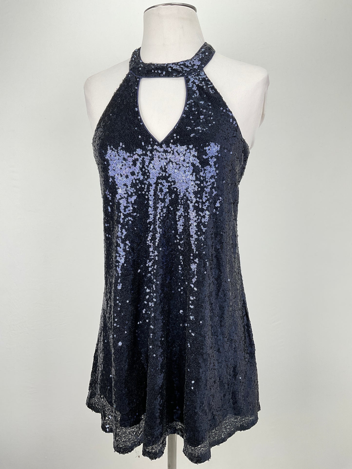 Vestido Azul marino de Brillo Lulus