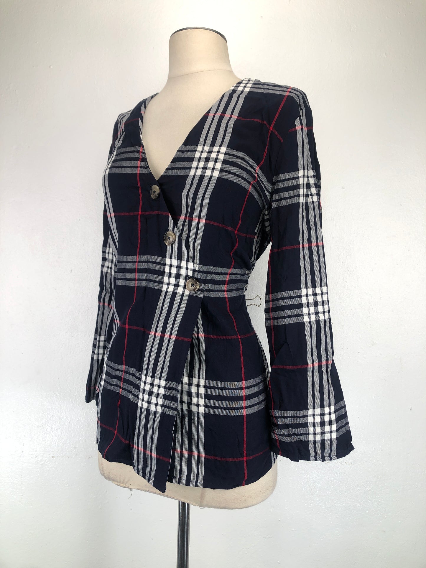 Blusa Azul oscuro de Cuadro Est.1946