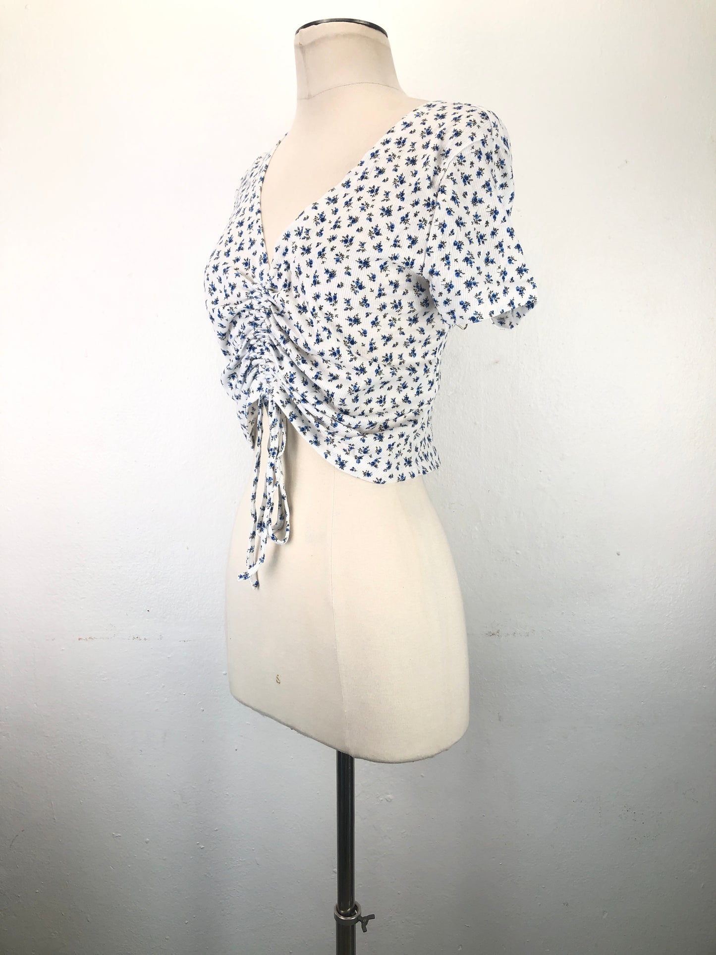 Blusa Blanco Floral Shein