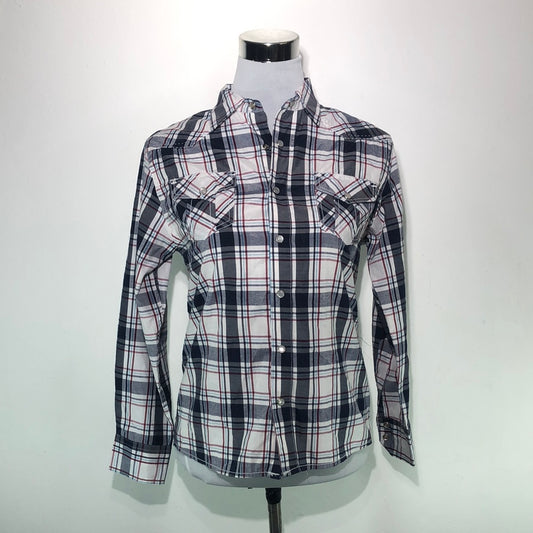Camisa Blanco de Cuadro Nautica