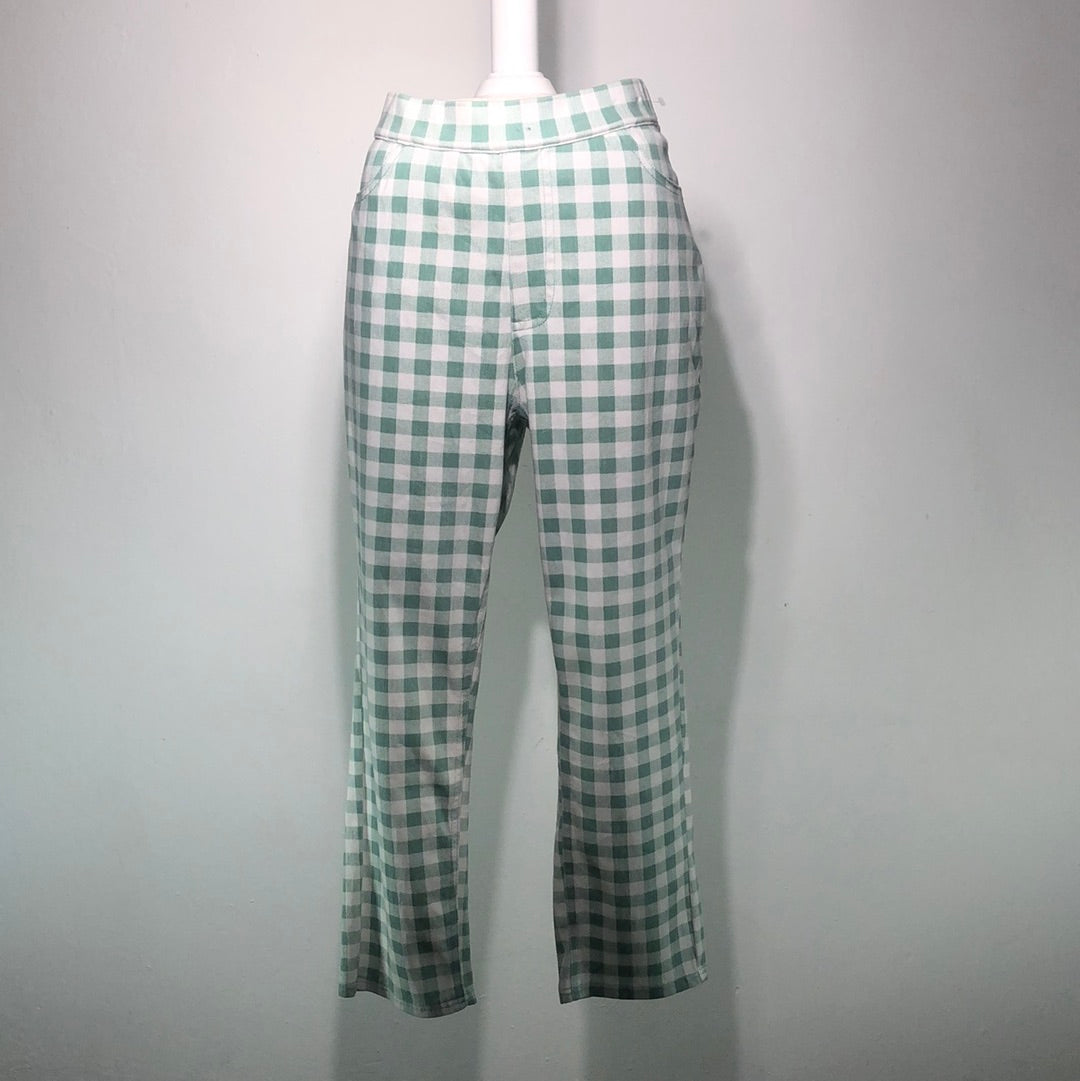 Pantalon Verde de Cuadro Isaac Mizrahi