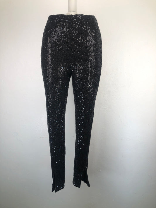 Pantalon Negro de Brillo Sincerely Jules