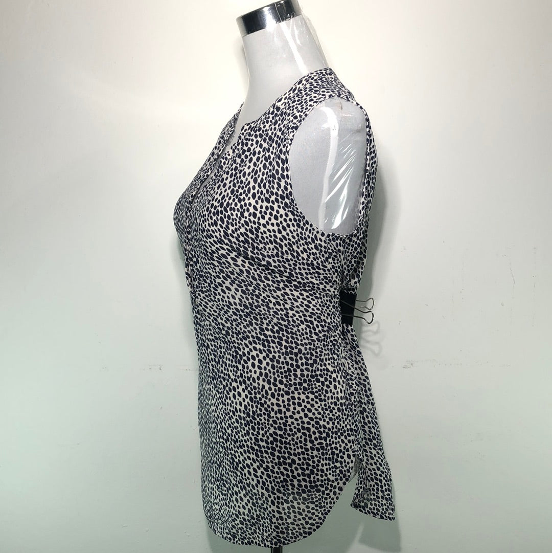 Blusa Azul de Lunares Lila Rose