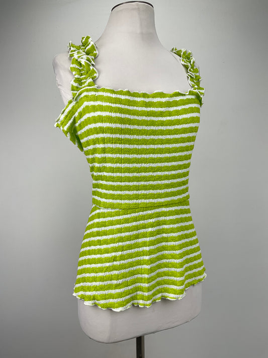 Blusa Verde de Rayas Bunulu