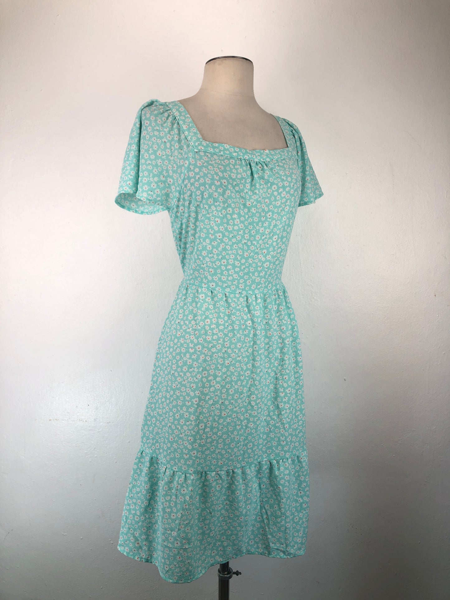 Vestido Verde Floral Monteau
