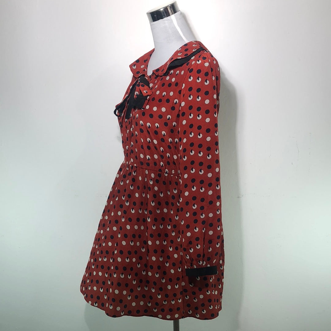 Vestido Marron de Lunares Xyzzy
