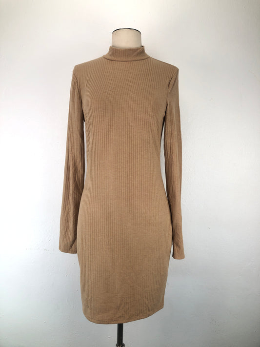 Vestido Crema de Rayas Forever 21