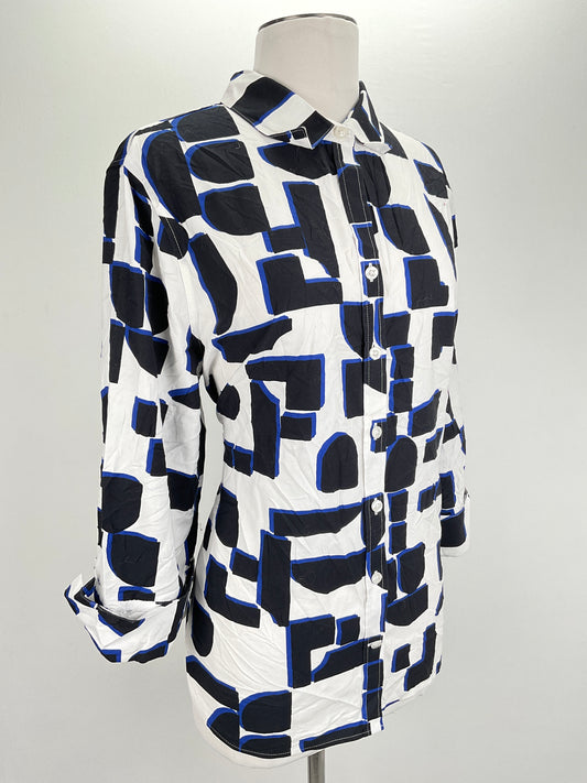 Camisa Blanco de Cuadro Chico’s