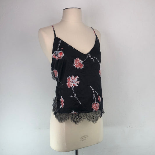 Blusa Negro de Flores Kaari