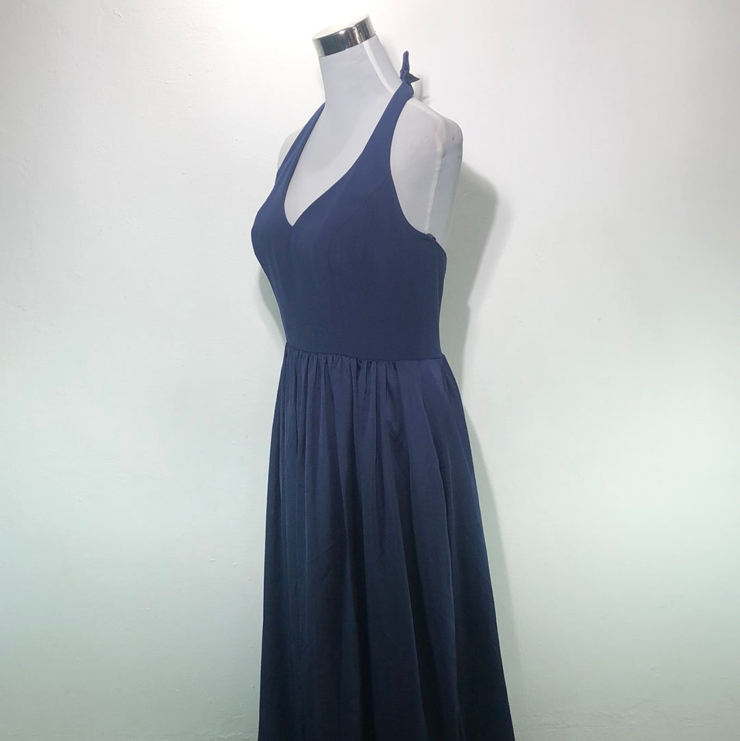 Vestido de Fiesta Azul Marino Vera Wang