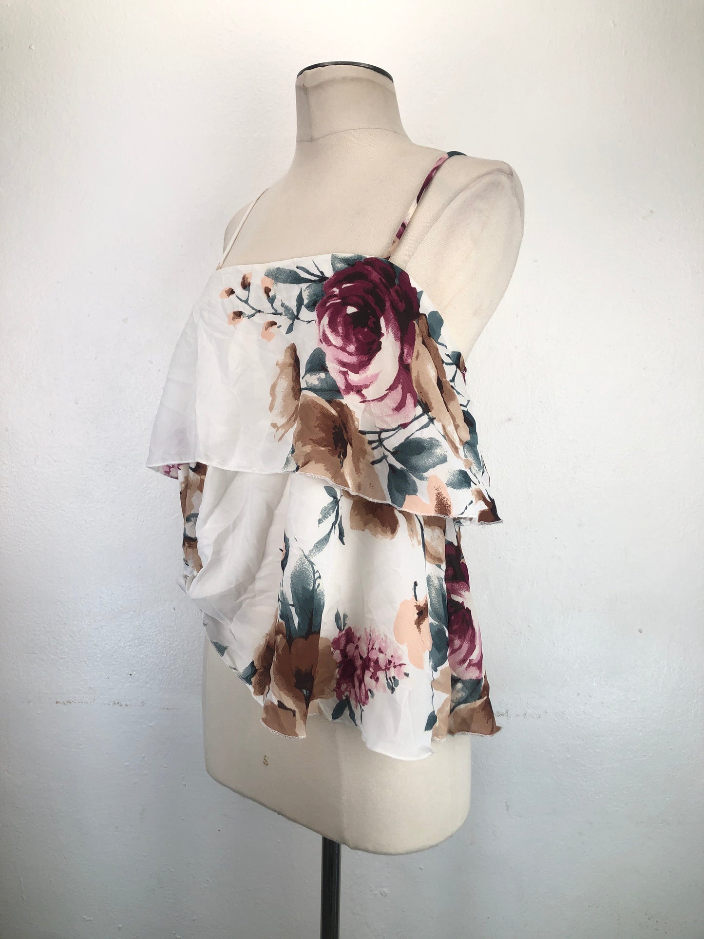 Blusa Blanco Floral Fashion Nova