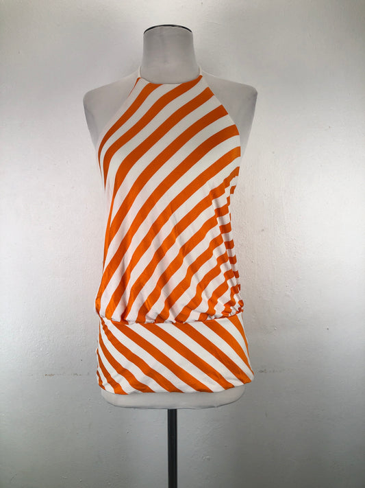 Blusa Naranja de Rayas Susana Monaco