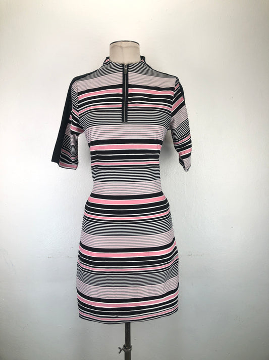 Vestido Rosado de Rayas Variangis