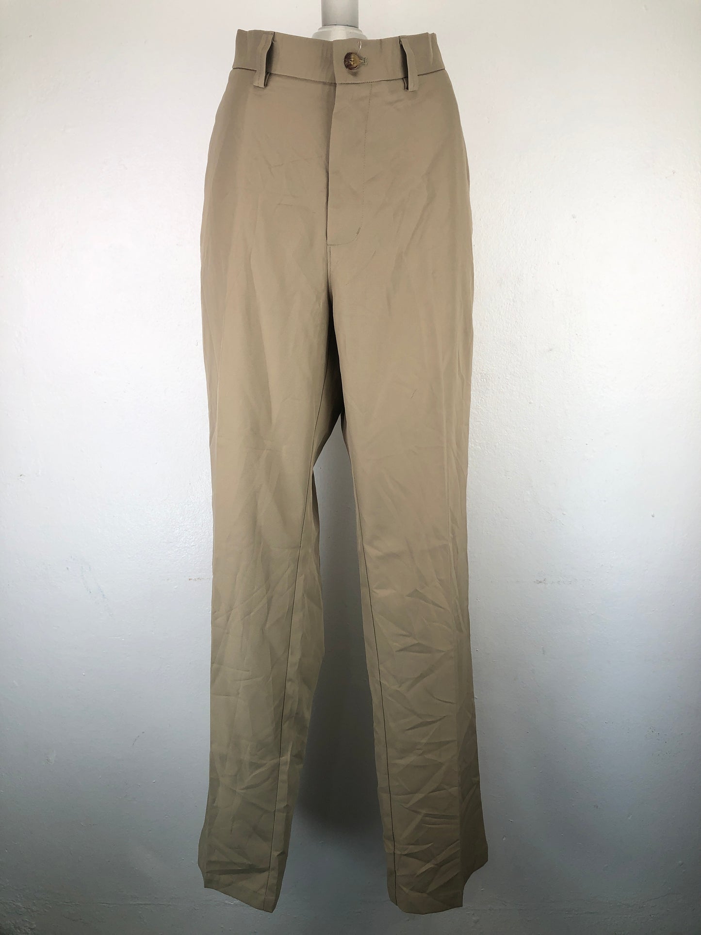 Pantalon Crema de Vestir Straight fit