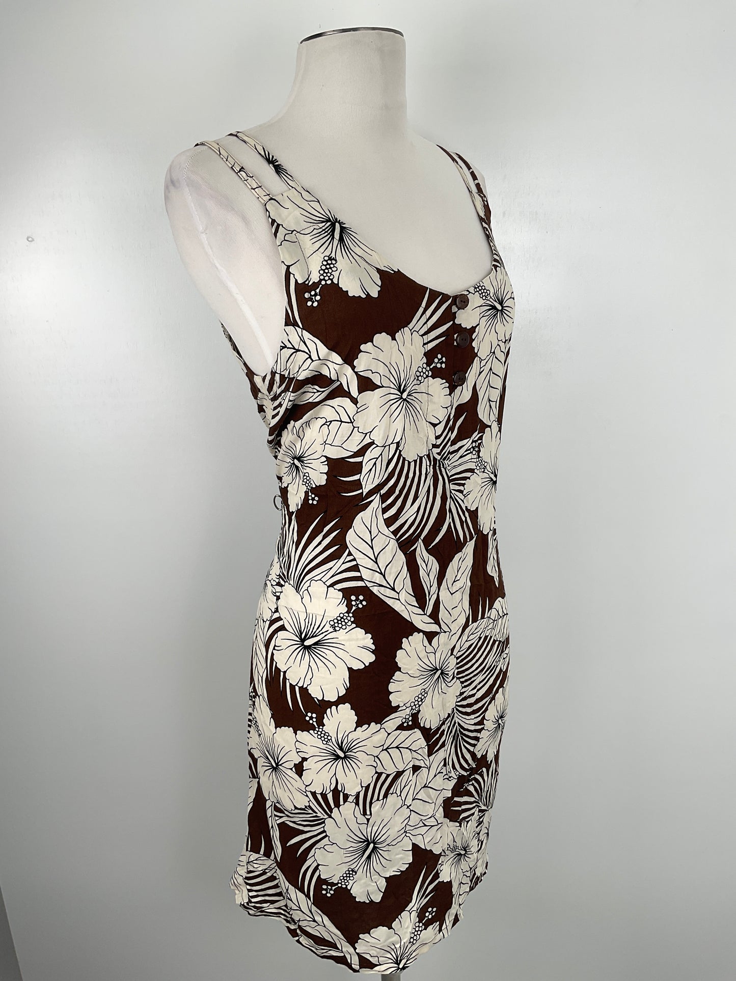 Vestido Marron Tiki Palm