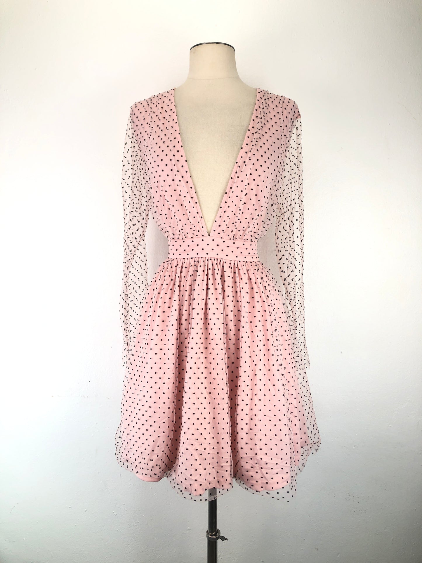Vestido Rosado de Lunares Double Crazy