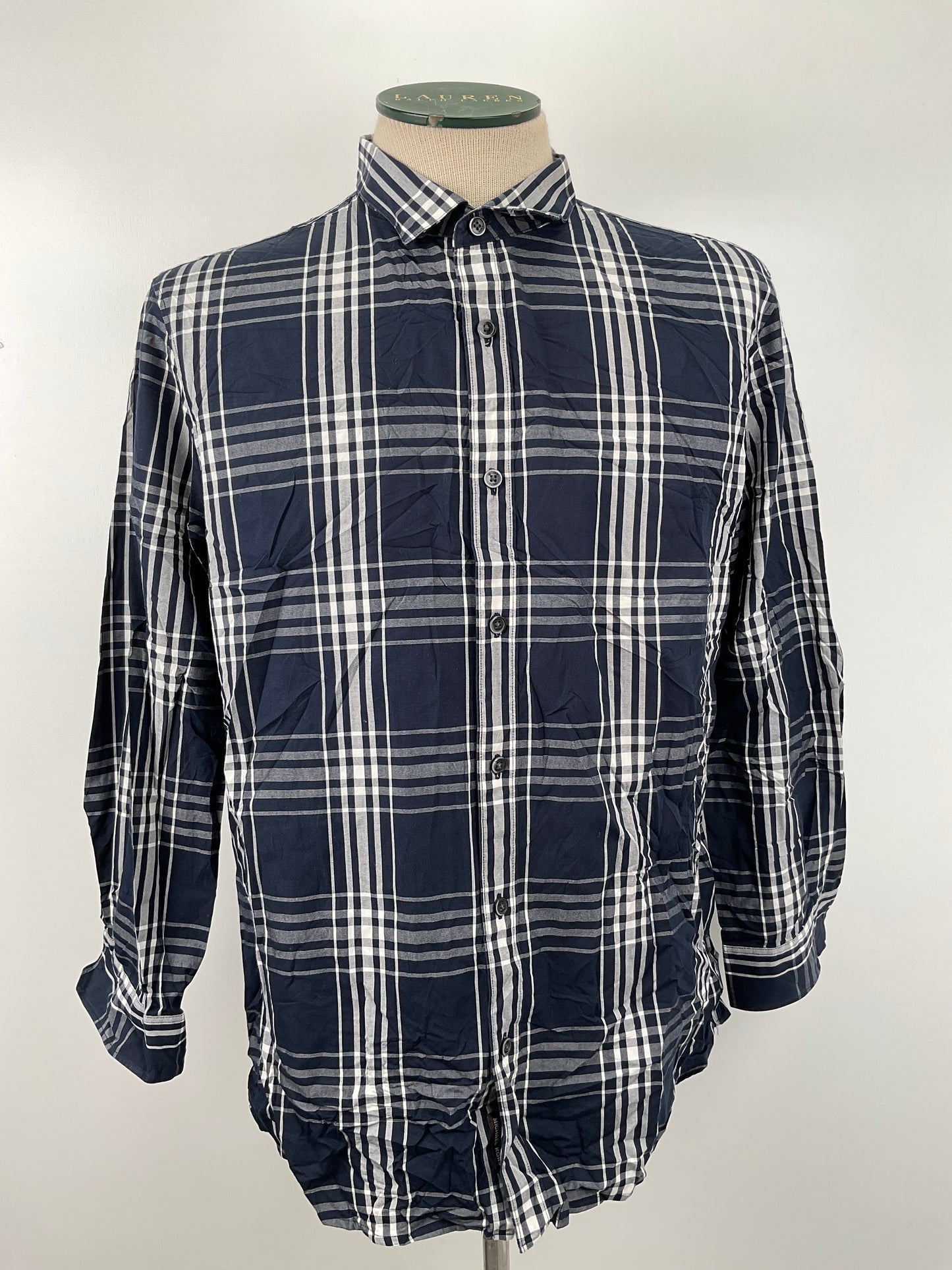 Camisa Azul marino de Cuadro Michael Kors