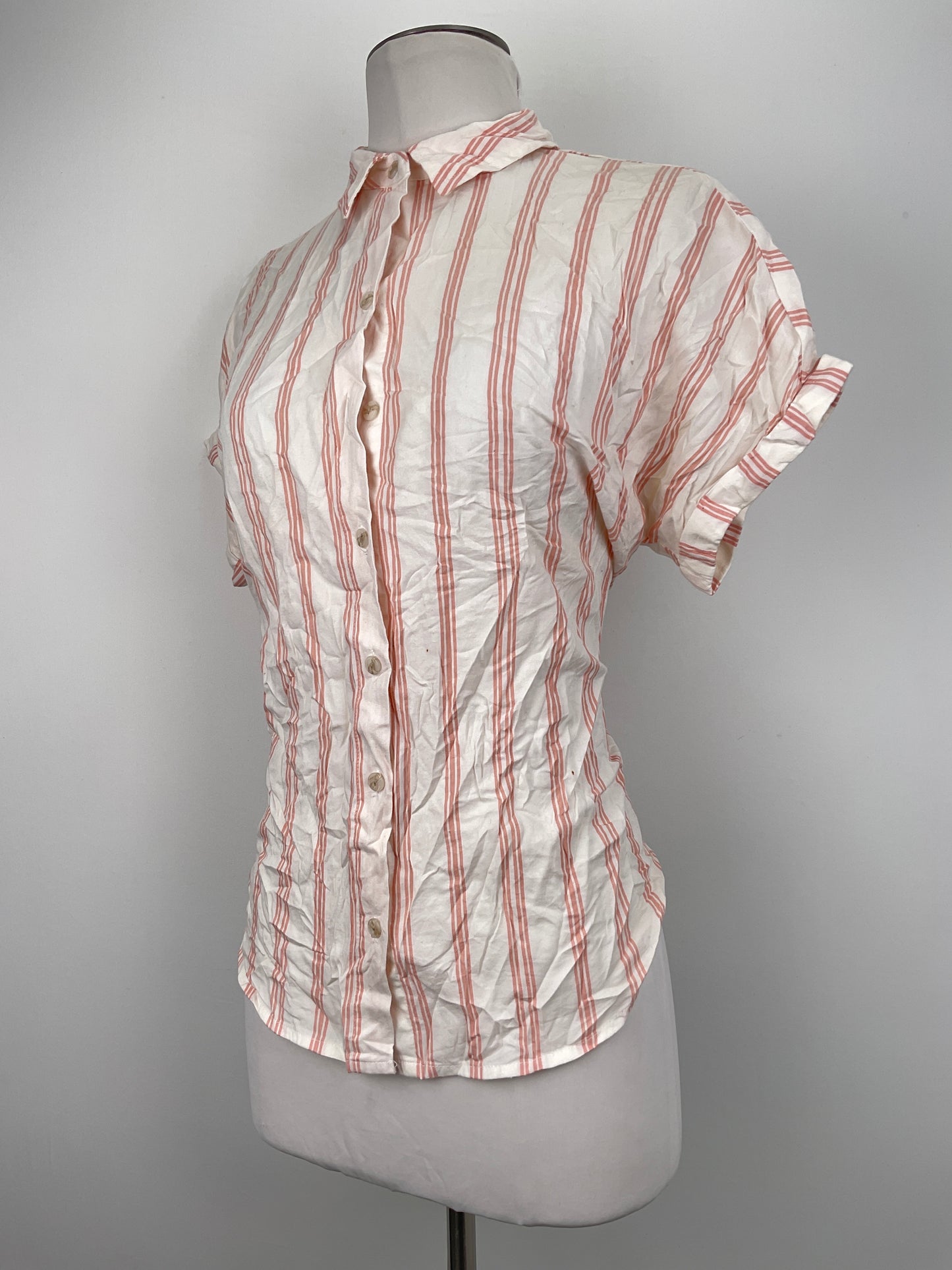 Camisa Blanco de Rayas Universal Thread