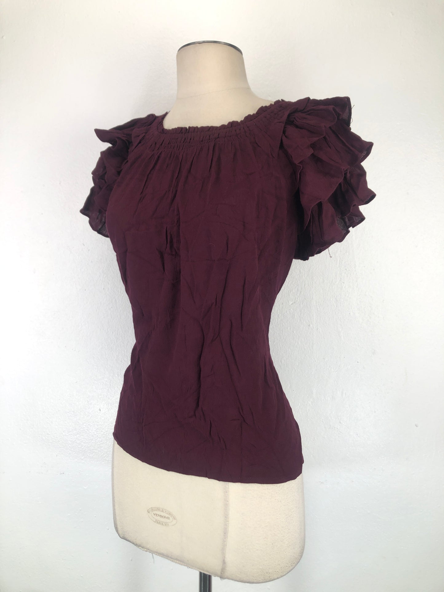 Blusa Rojo vino Oliva Ceous
