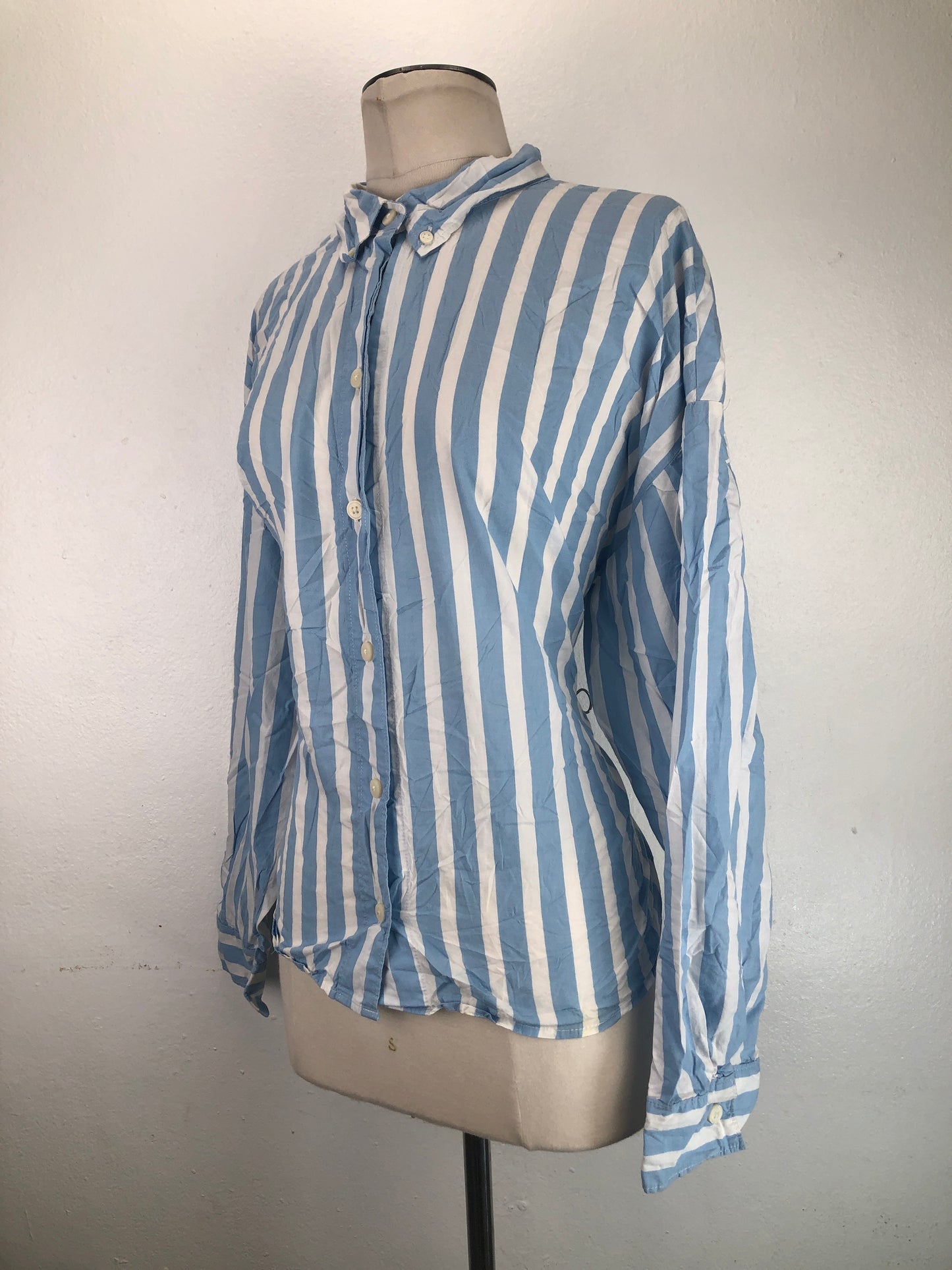 Camisa Azul claro de Rayas Old Navy