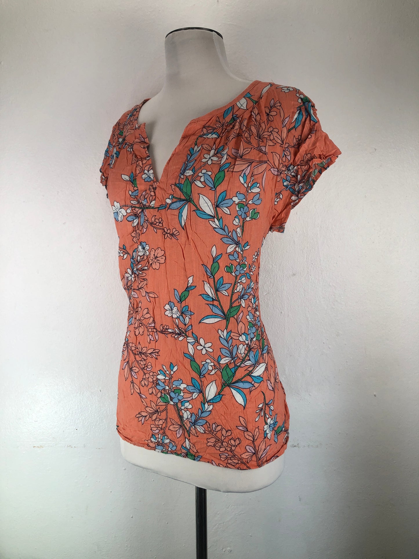 Blusa Naranja Floral St John's Bay