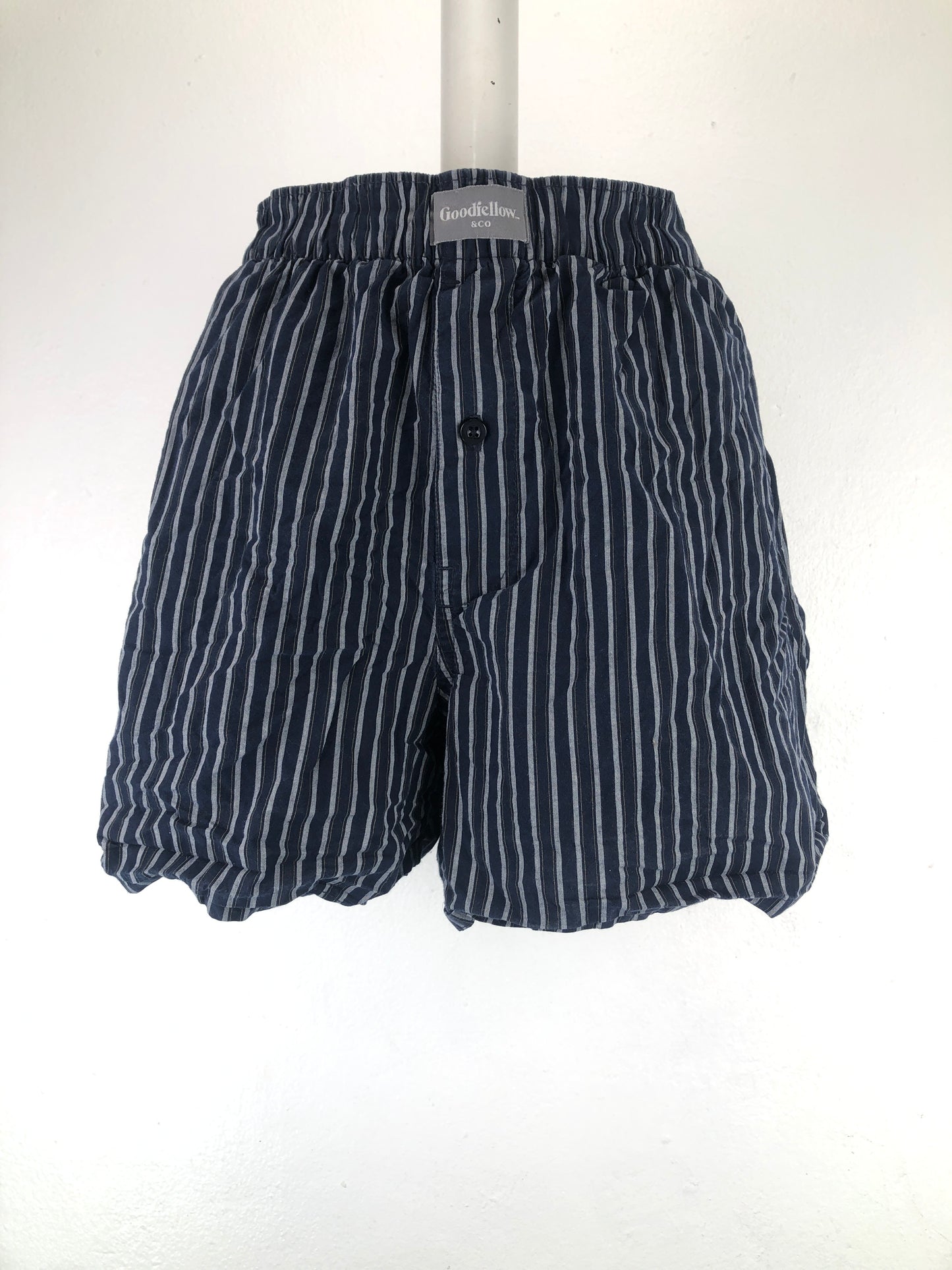 Boxer Azul marino de Rayas Goodfellow