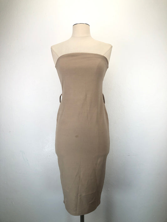 Vestido Crema Boohoo