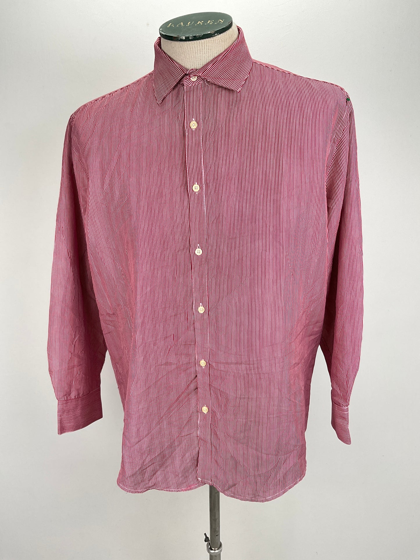 Camisa Rojo vino de Rayas Black Label