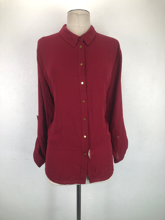 Camisa Rojo vino Variangis
