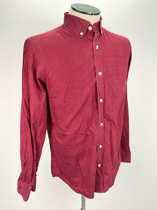 Camisa Rojo vino de Lunares Old Navy