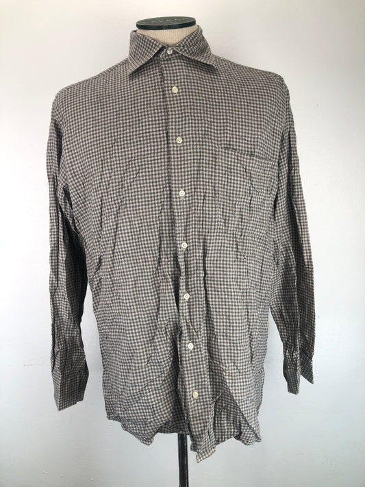 Camisa Gris De Cuadro St. Croix