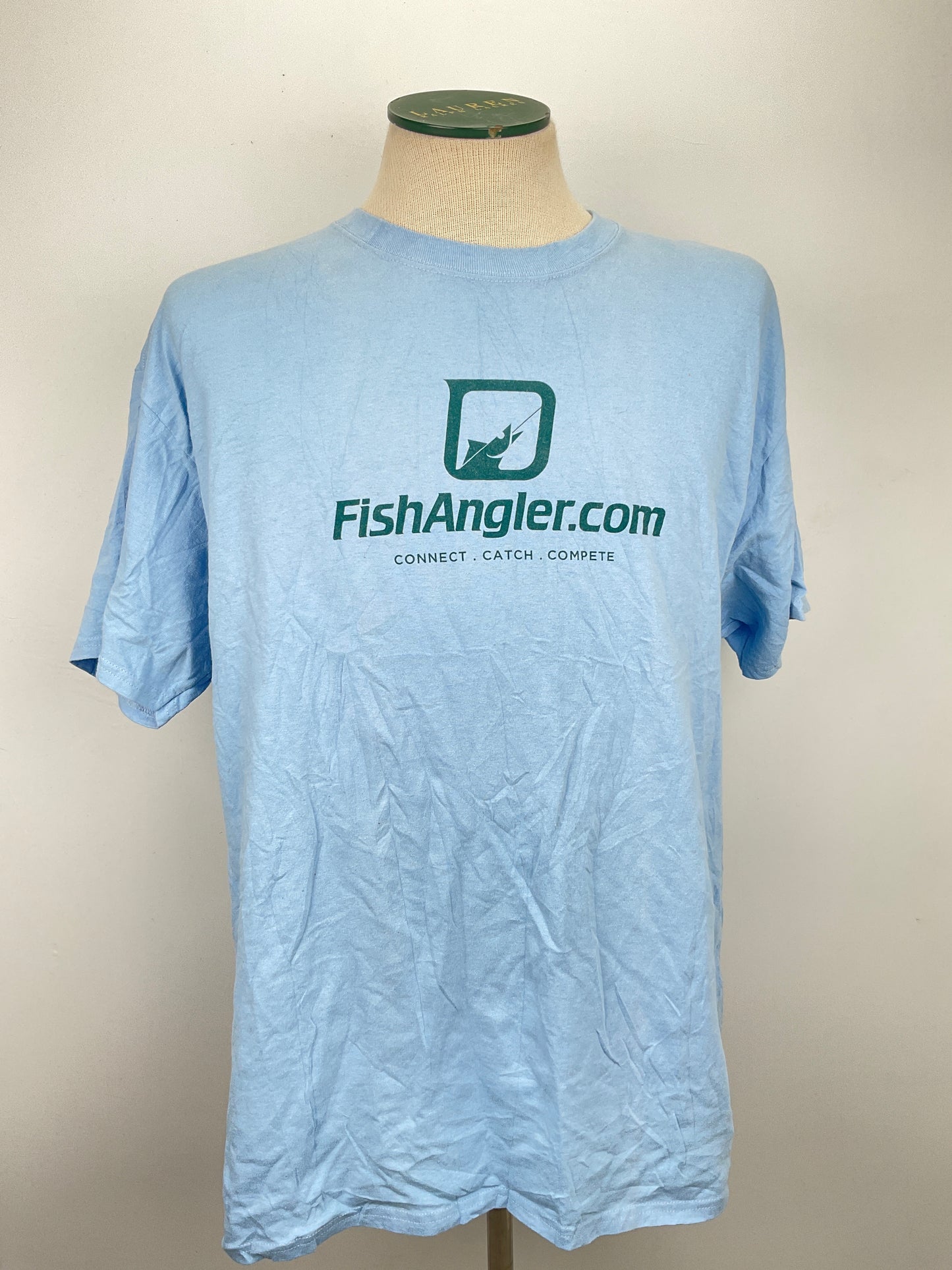 Camiseta Azul Claro Hanes Tagless