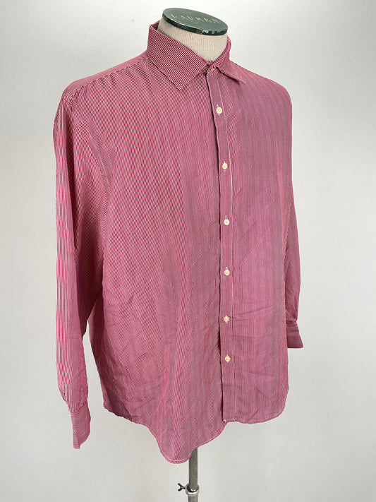 Camisa Rojo vino de Rayas Black Label