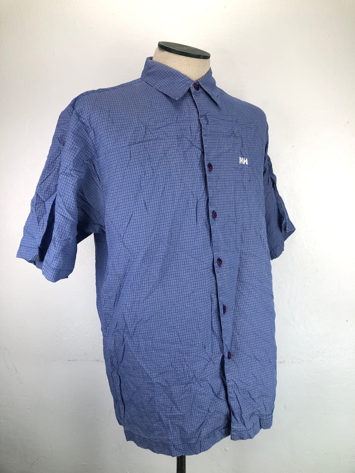 Camisa Azul De Cuadro Helly Hansen
