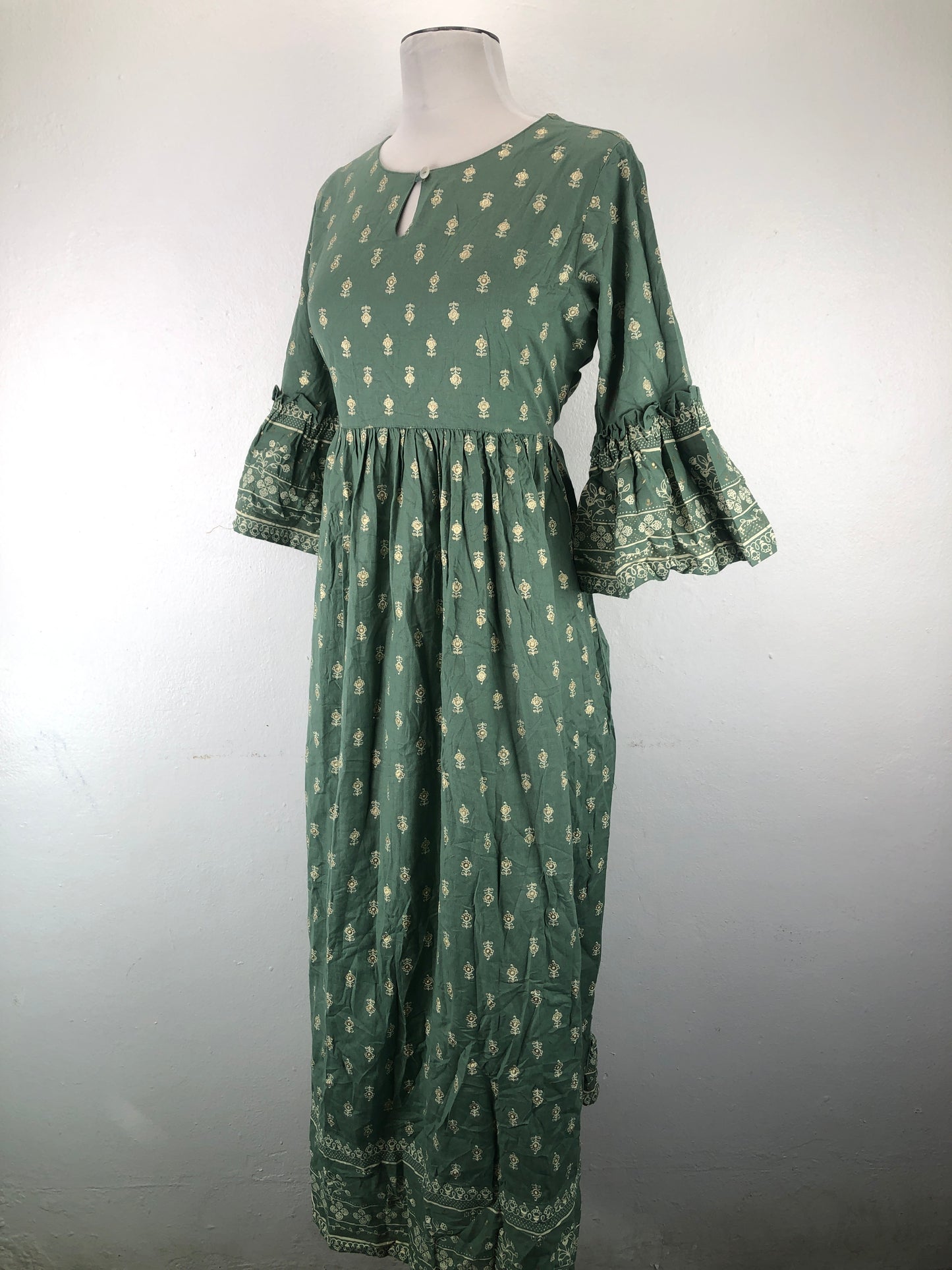 Vestido Verde Floral Janasya
