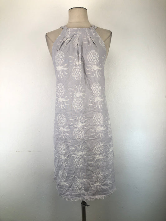 Vestido Gris de Floral Charli Paige