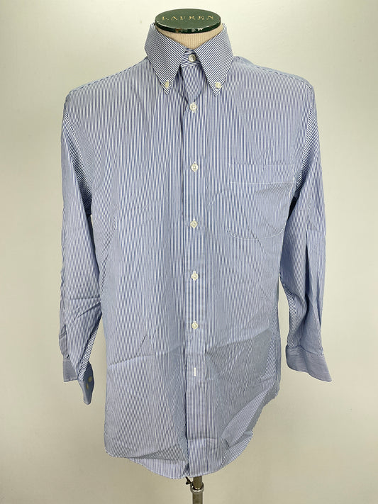 Camisa Azul claro de Rayas Saddlebred