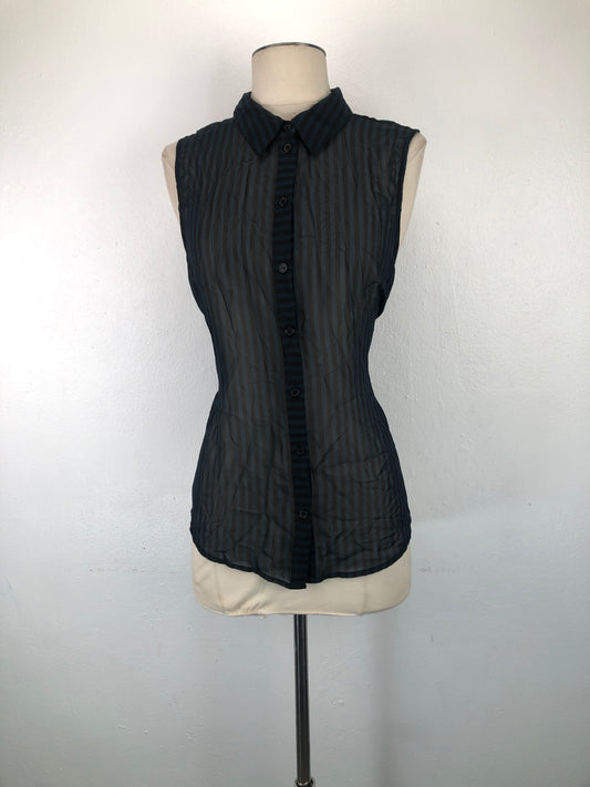 Camisa Negro de Rayas Forever 21