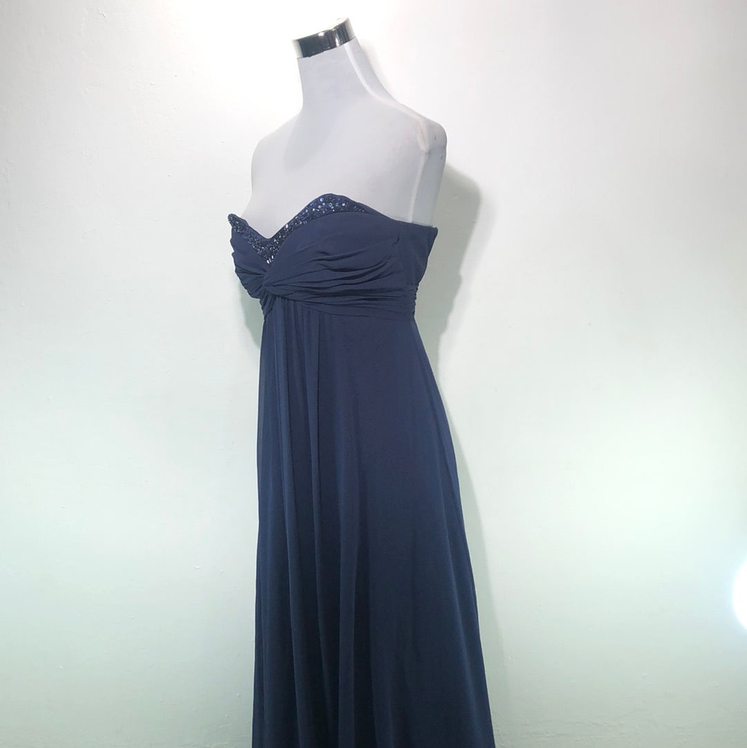 Vestido de Fiesta Azul Marino City Studio