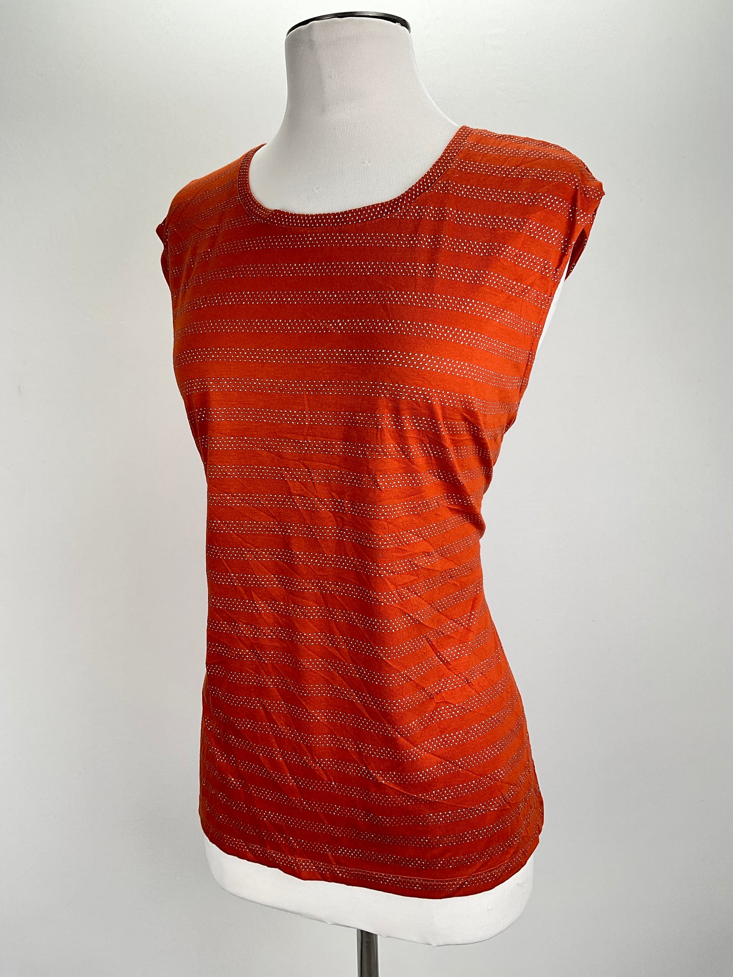 Blusa Naranja de Brillo Cato