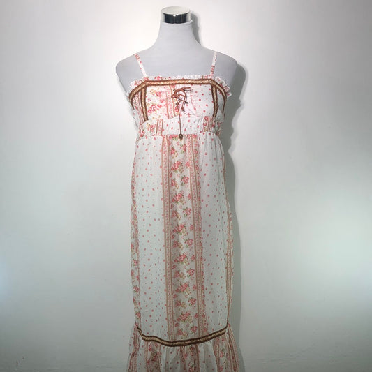 Vestido Crema de Flores Pudding