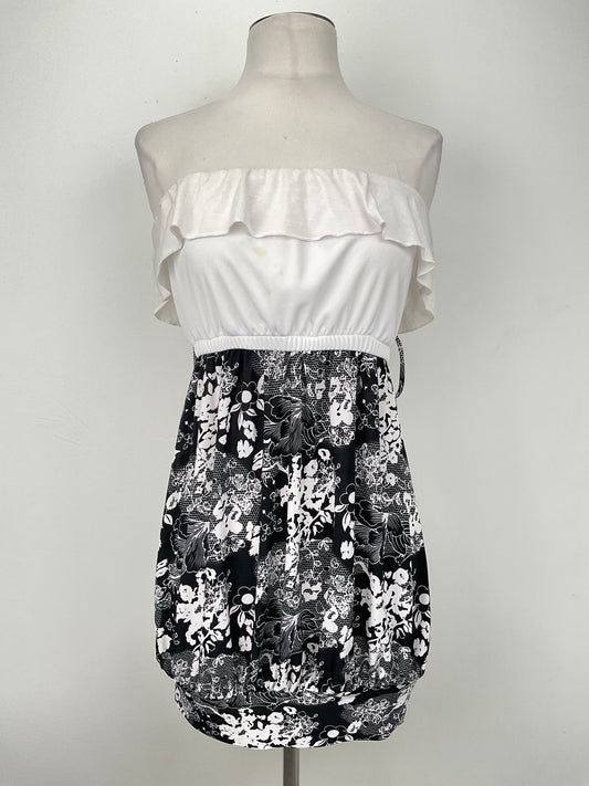 Vestido Blanco Floral Lime