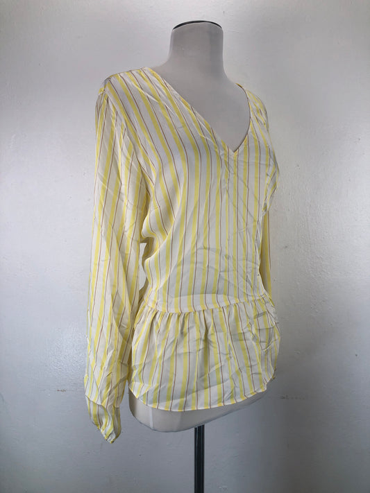 Blusa Crema de Rayas Nine West