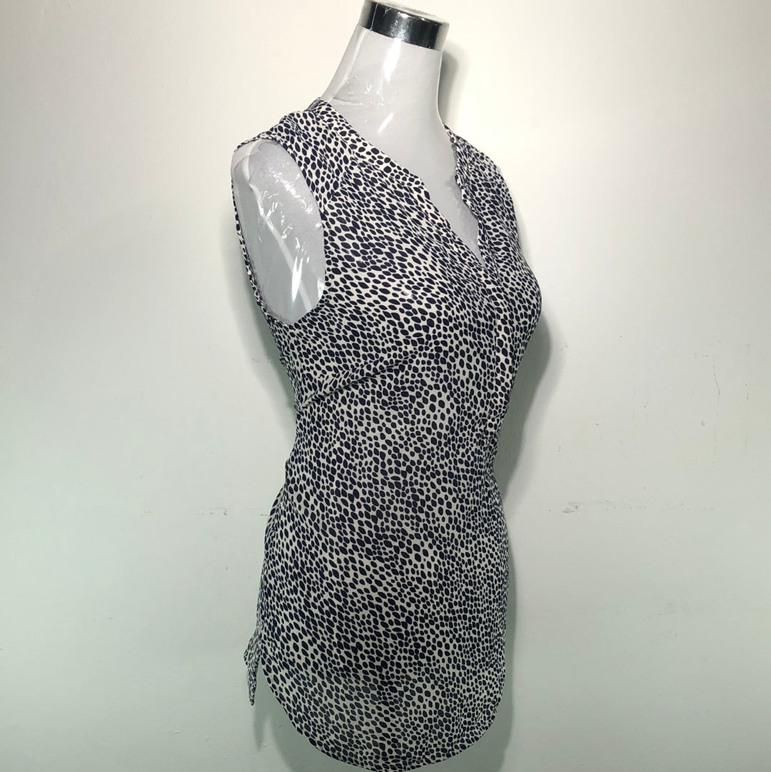 Blusa Azul de Lunares Lila Rose